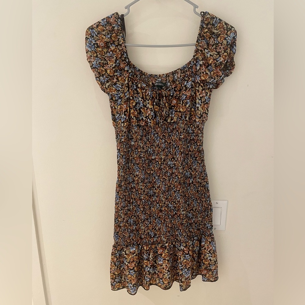 Puff Sleeve Floral Party Dress